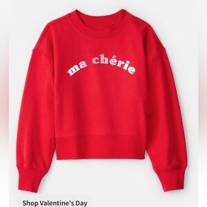 NWT Carters Girls Ma Chérie French Terry Long Sleeve Top